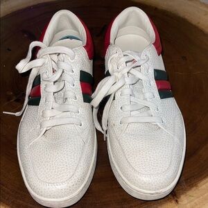 Gucci White and Red Men's Sneakers